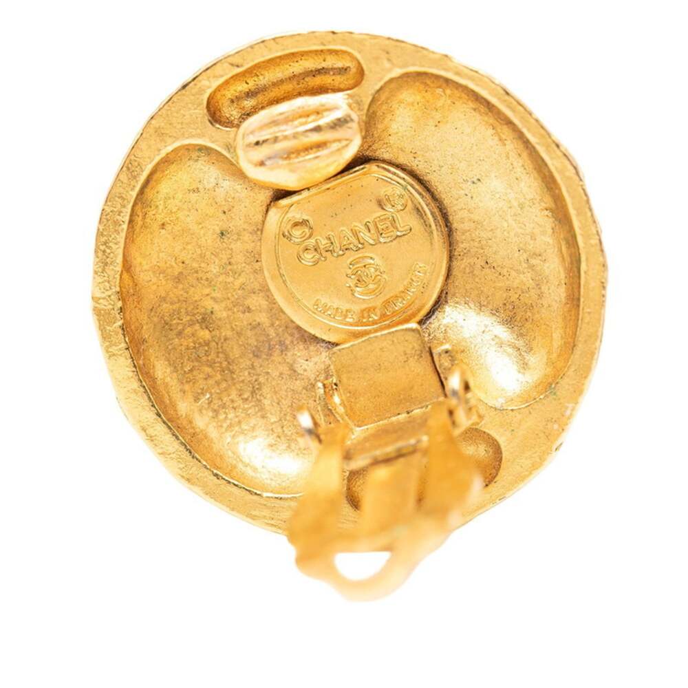 Chanel Cc Logo Clip-On Earrings Metal #246962C70B - Picture 3 of 3